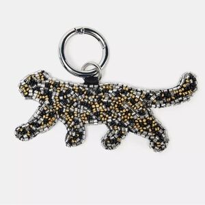 Zara Beaded Leopard Keychain 6654/610